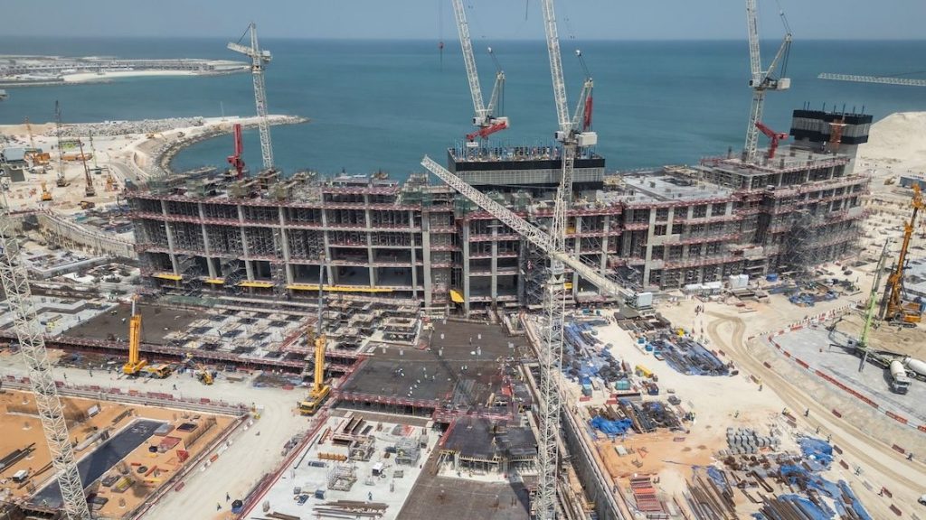 Chantier du casino Wynn Al Marjan Island aux Émirats