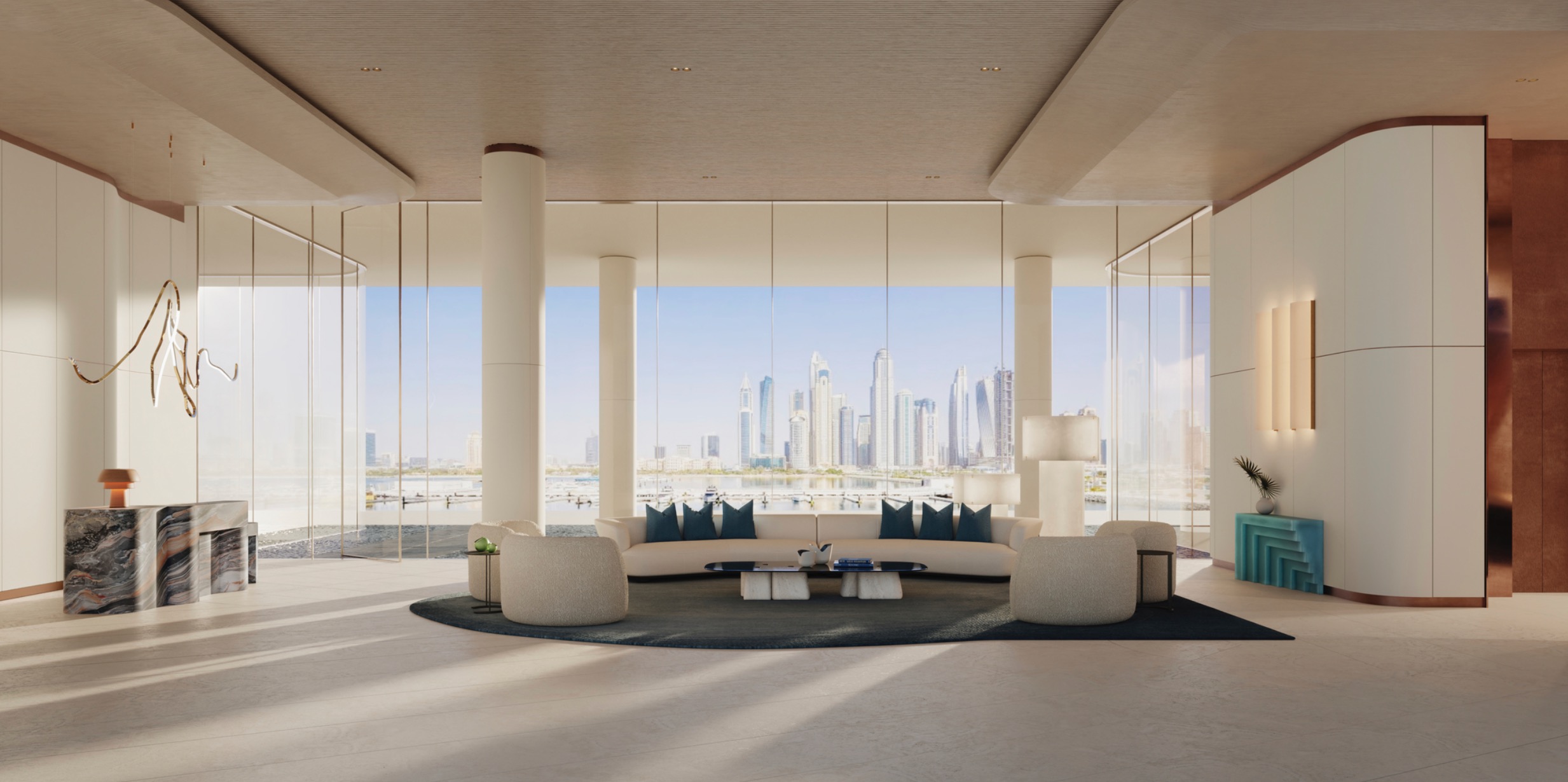 Dubai Harbour Residences Lounge