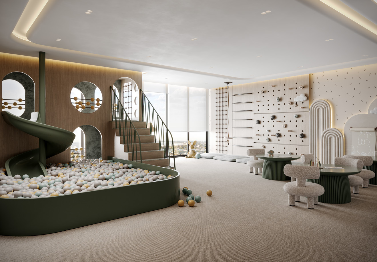 One park square aire de jeux pour enfants
