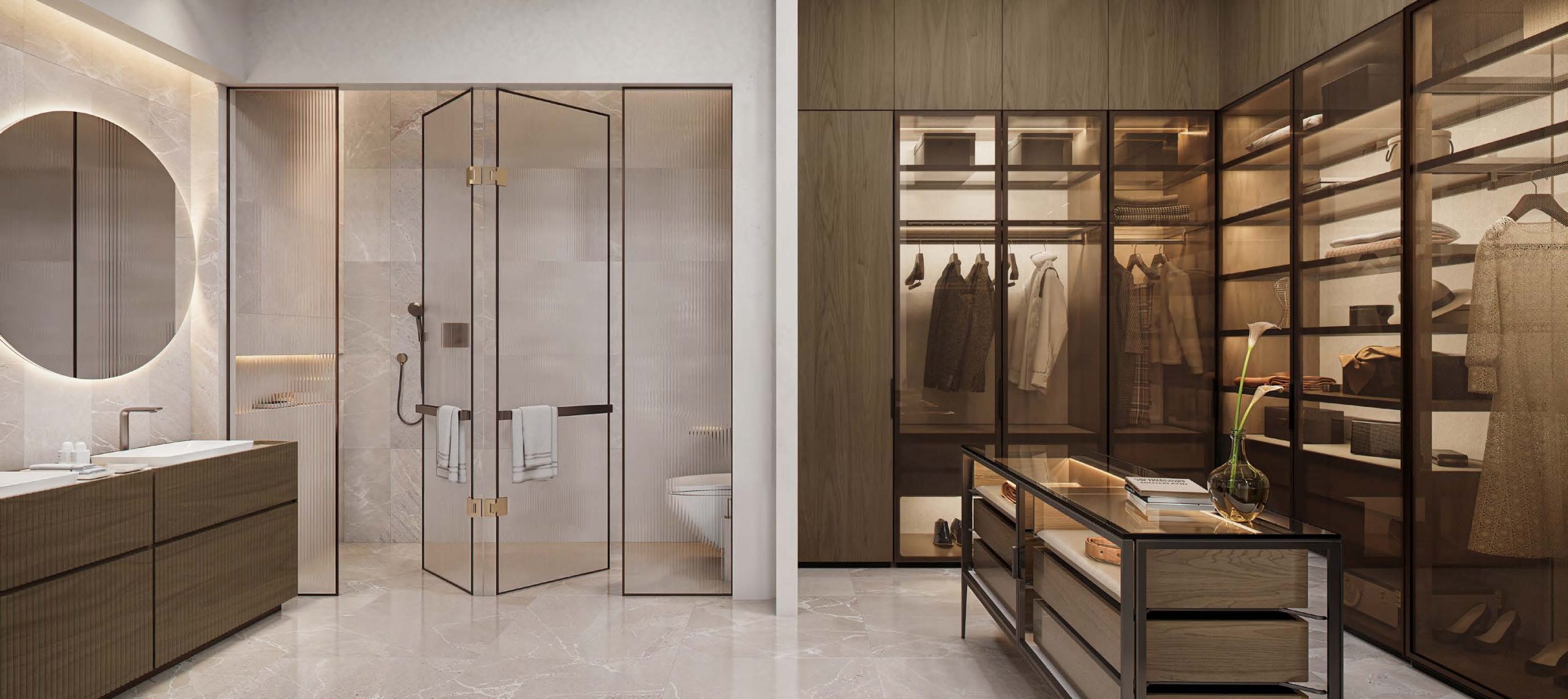 District One Naya Residences Salle de bain - dressing