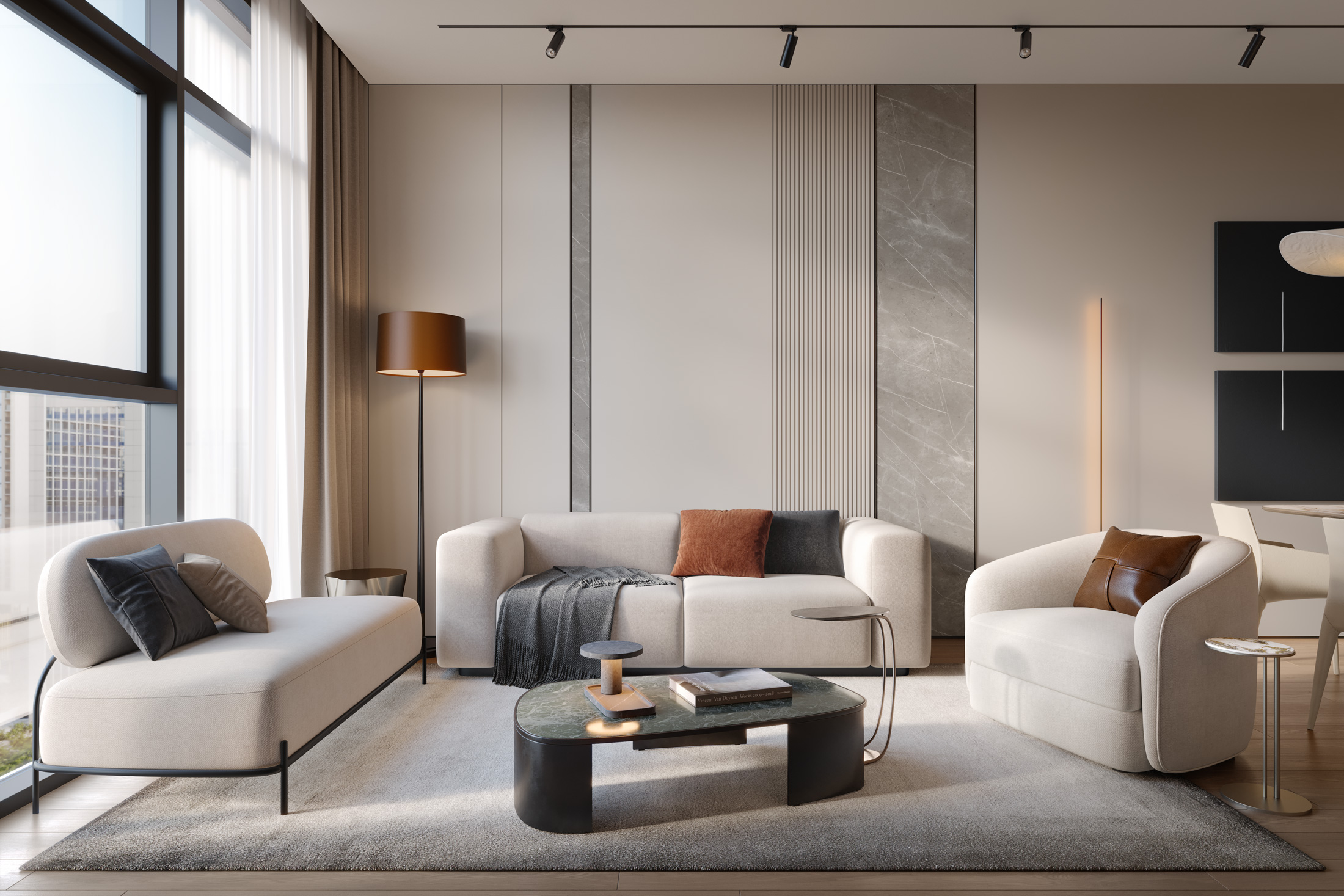 Urban Life_salon appartement 1 chambre