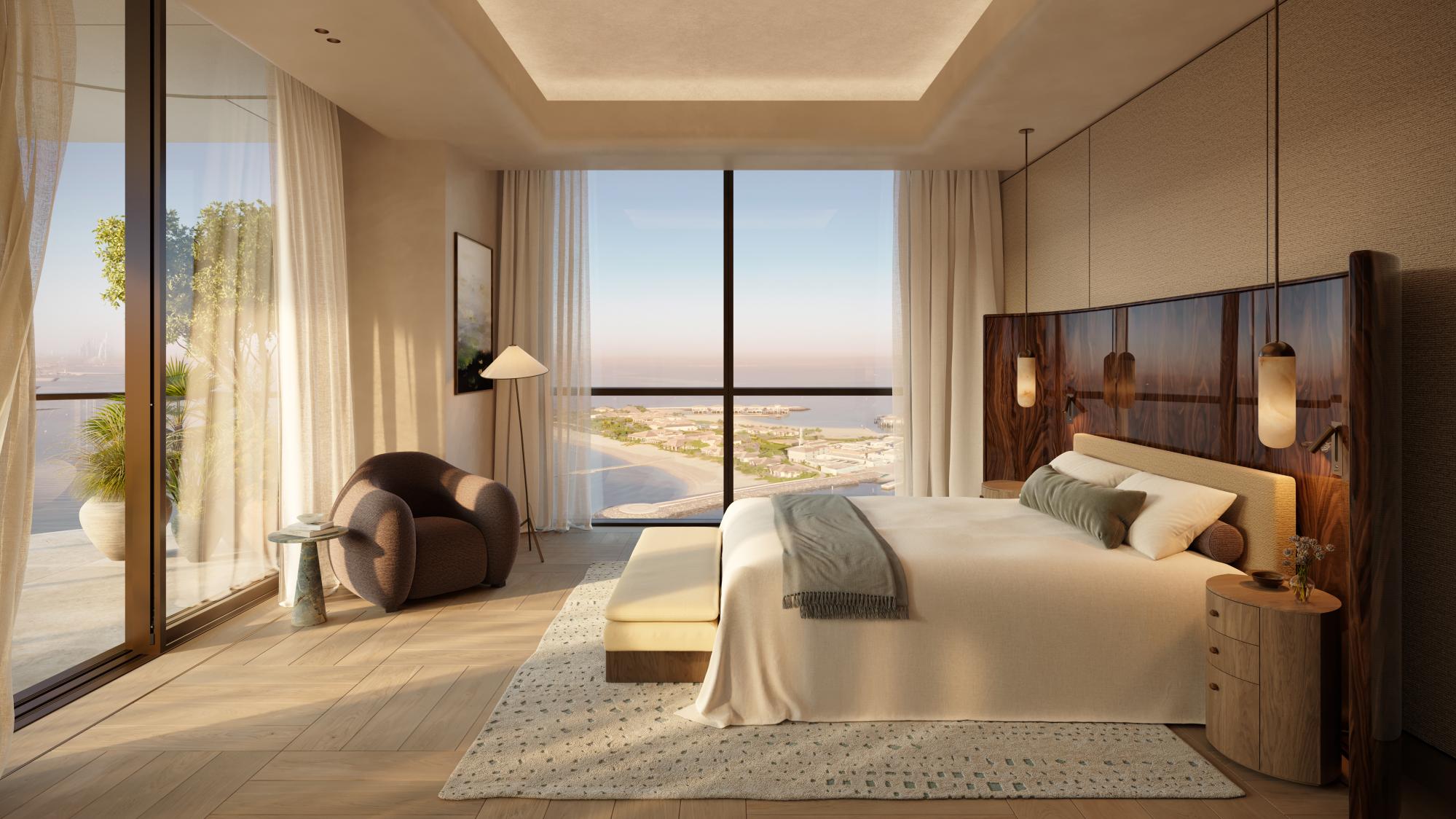Dubai Peninsula-rosewood residences-chambre