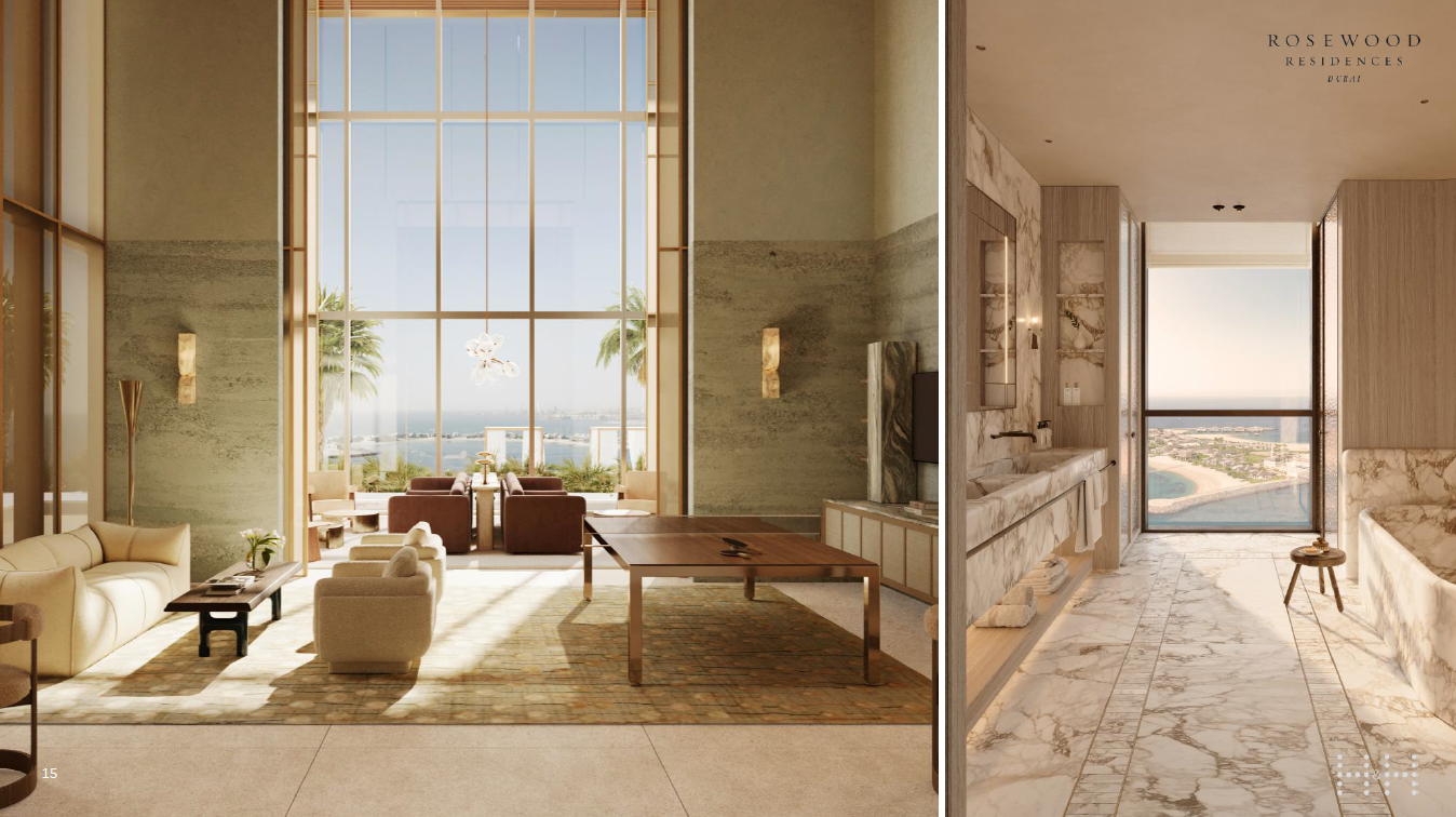 Dubai Peninsula-rosewood residences-interieur