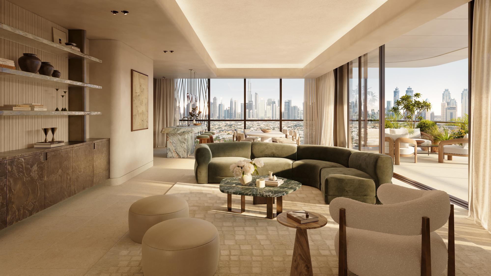 Dubai Peninsula-rosewood residences-salon