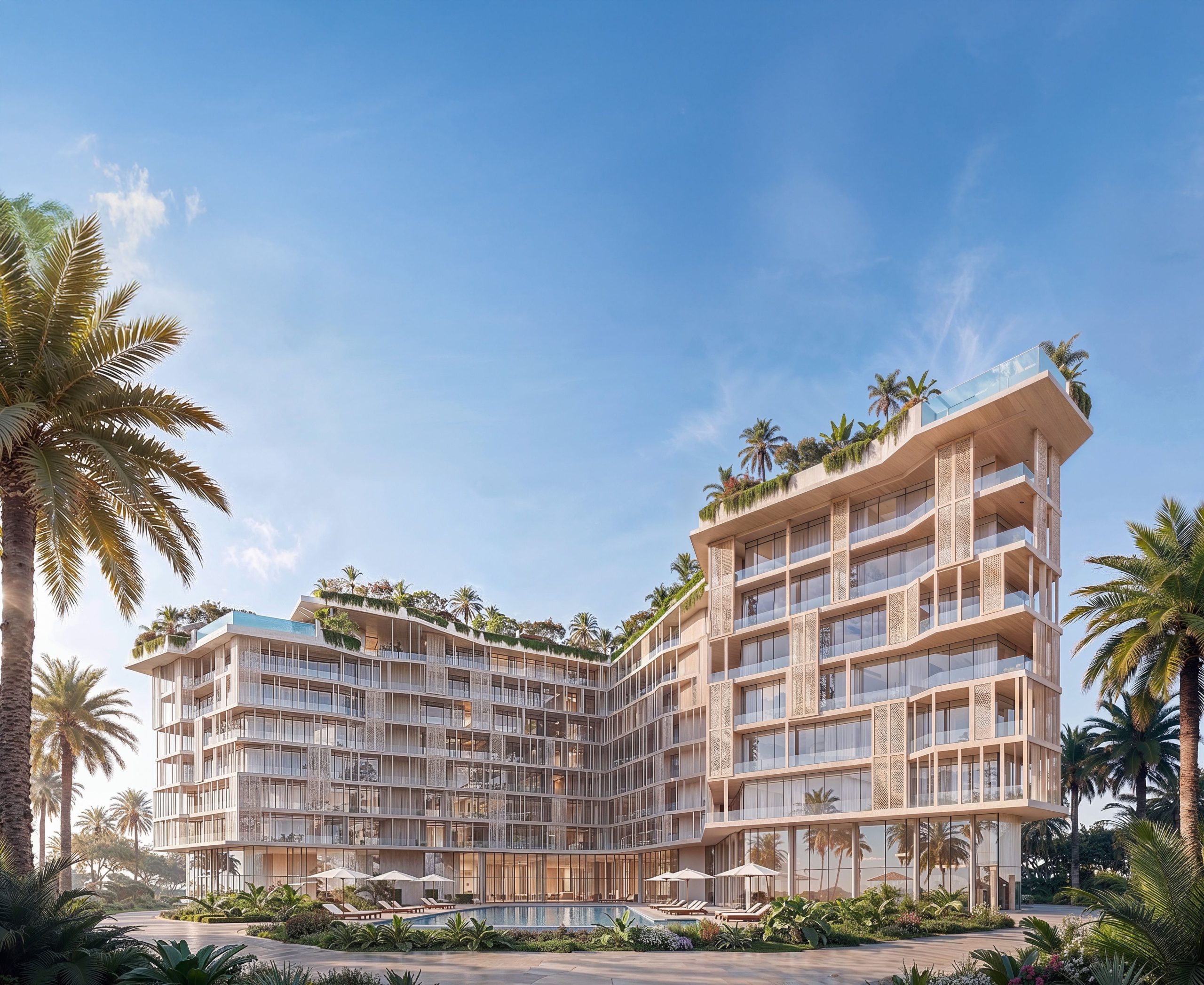Richmond Residences_vue avec piscine