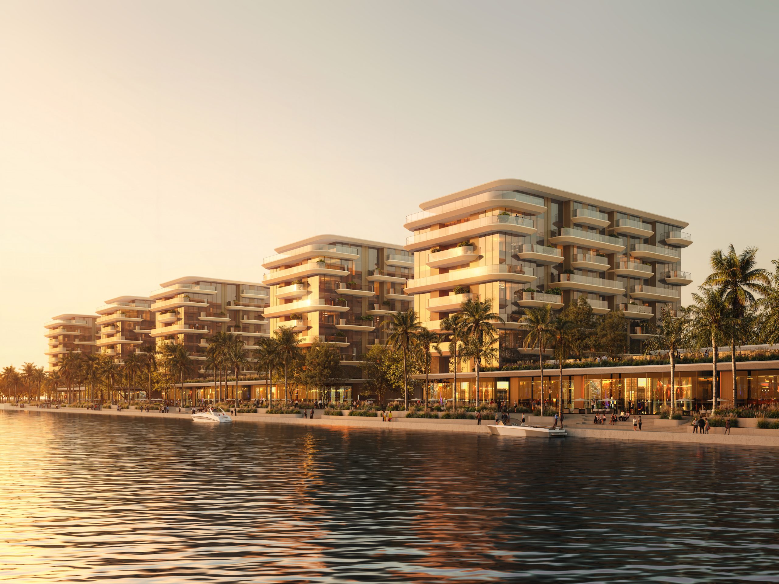 Apartments_Exterior Sunset View__Manchester City Yas Residences
