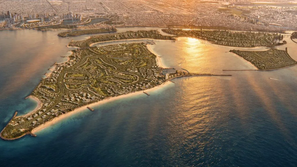 Bay Estate by Nakheel, vue aérienne du projet à Dubai Islands