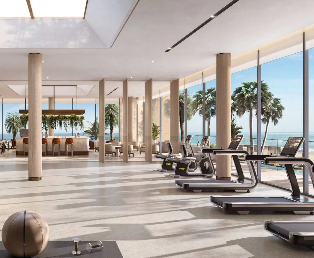 Bay Estate by Nakheel, salle de sport avec vue sur la mer