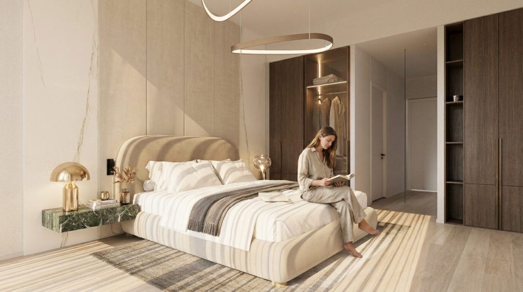 Elan Tower by Al Fulaiti Development – chambre avec dressing d'un appartement