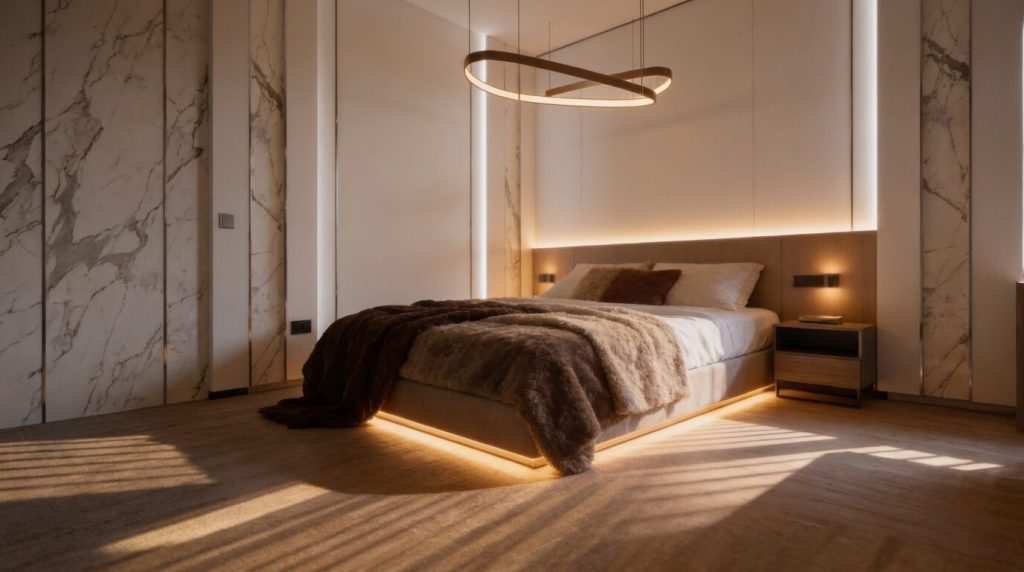 Elan Tower by Al Fulaiti Development – chambre parentale d'un appartement