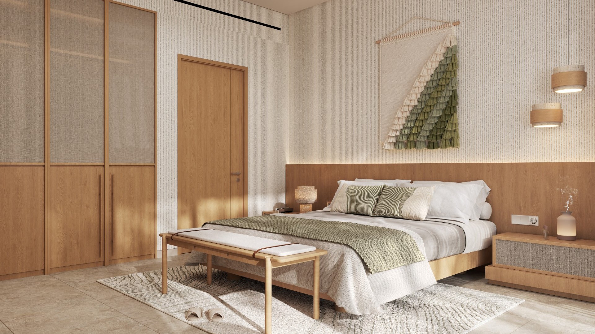 Kore by Imtiaz – chambre d'un appartement, Dubai Land Residence Complex