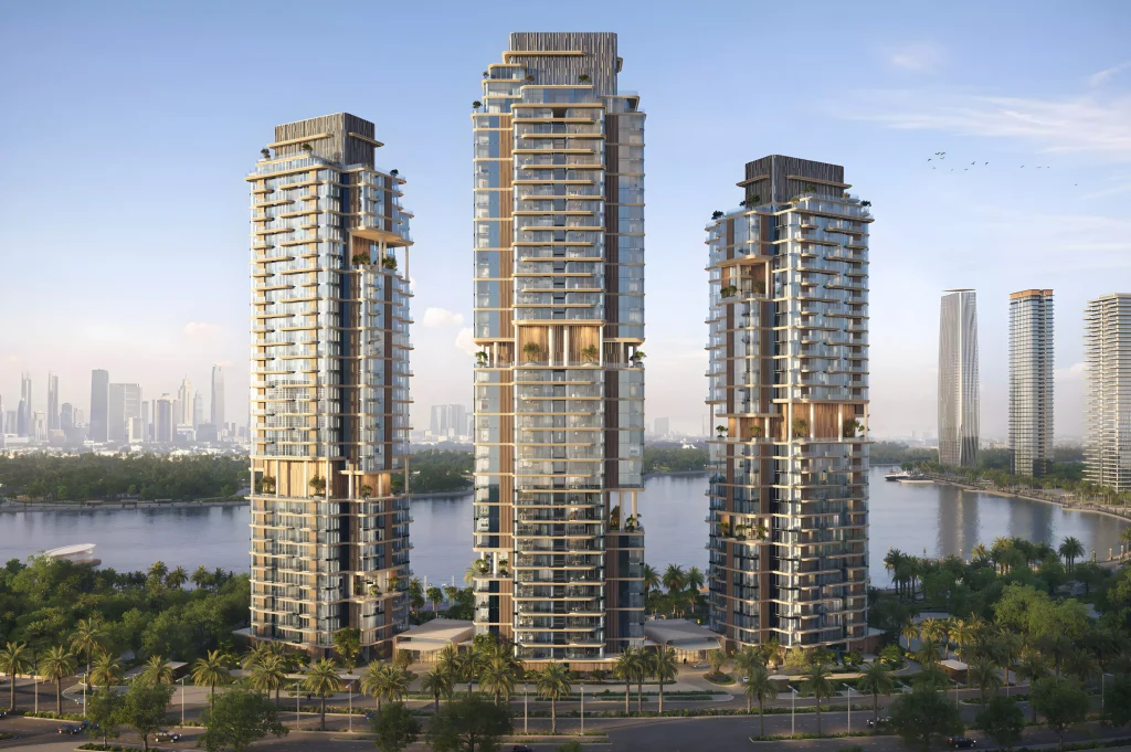 The Edit at d3 by Meraas, les trois tours au bord du Dubai Creek